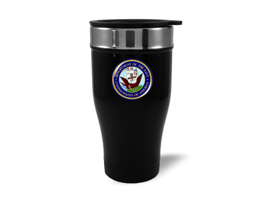 Travel Mug with Department Of The NAVY Logo Travel Mug with Department Of The NAVY Logo